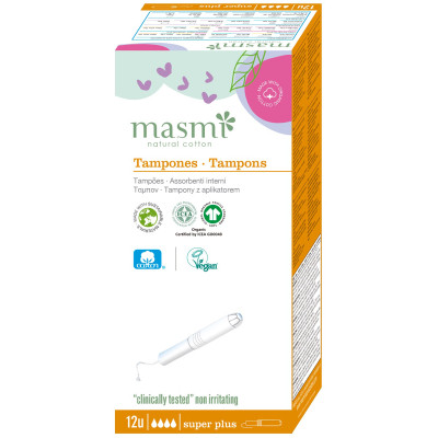 Тампони Masmi Super Plus з аплікатором 12 шт. (8432984000295)