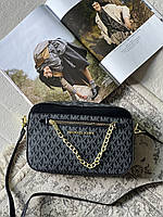 Сумка Michael Kors jet set large logo bag ivory чорний Є