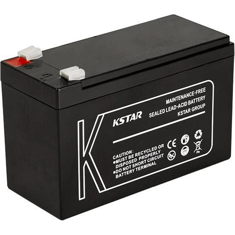 Акумуляторна батарея KSTAR 12 V 7.5 AH (6-FM-7.5) AGM Чорний DS