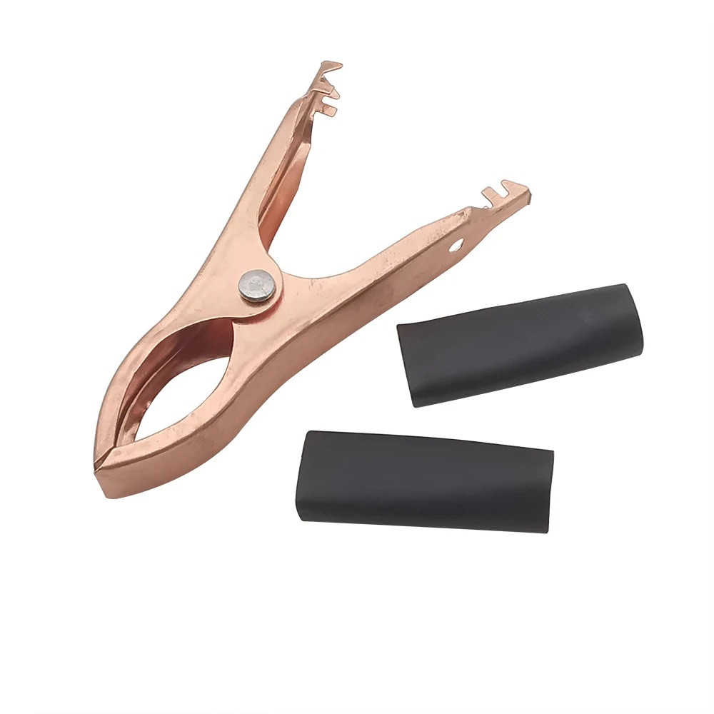 Клема крокодил, 70 мм, 30А, затискач для акумулятора, прикурювача, тестування та живлення, чорний