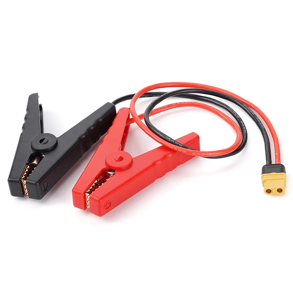 Перехідник Alligator Clip на XT60 Female, 50 см, 14AWG, мідний дріт у силіконовій ізоляції, для АКБ