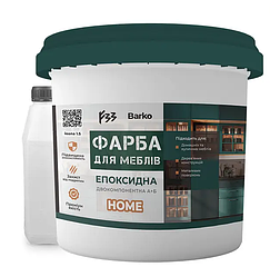 Епоксидна фарба для меблів Barko Home 1 кг чорний RAL 9011