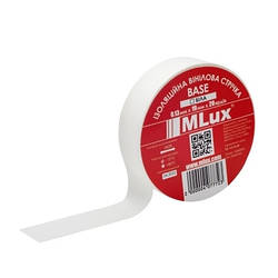 Ізоляційна стрічка MLux BASE 19 мм х 20 ярдів біла