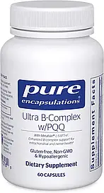 Ultra B-Complex with PQQ, Ультра комплекс вітамінів групи Б з PQQ, 60 капсул