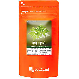 Ogaland Ashitaba Комплекс з Ашитабою (Дудуник) для підтримки травленя та контролю ваги, 270 таб. на 90 днів. До 09/2026