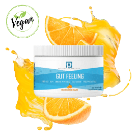Gut Feeling – Orange Creme Flavor – 30 Servings Пептидна суміш для підтримки ЖКТ (апельсин), 30 порцій, MFD 25/02/2024 + 2 роки