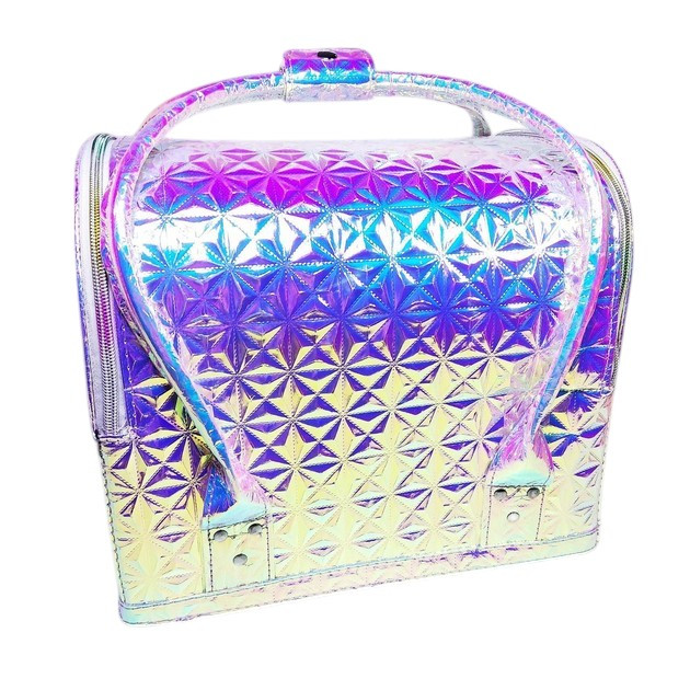 Сумка-кейс із поличками всередині Multicolor Fashion Rainbow