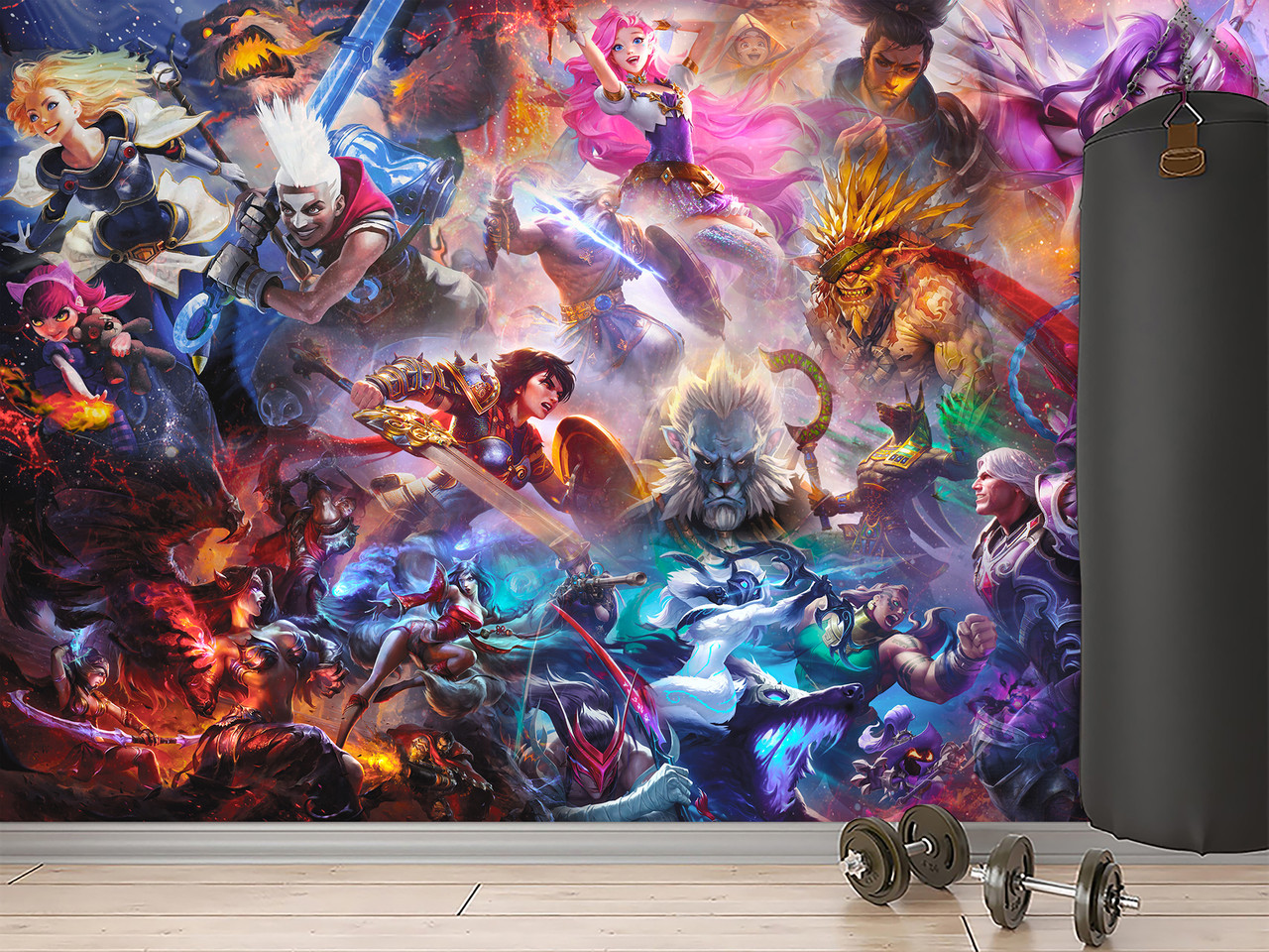 Фотошпалери самоклейна плівка Oracal, "Персонажі у своїй величі" аніме стиль в кабінет, спальню, фото 1