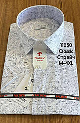 Стрейчева сорочка  Palmen classic короткий рукав з принтом