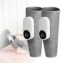 Бездротовий повітряно-компресійний масажер на ногу з нагріванням PORTABLE CALF MASSAGER, фото 3