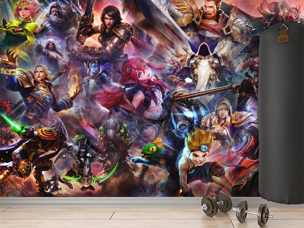 Фотошпалери самоклейна плівка Oracal, "Герої з магічною силою" тематика аніме в кабінет, спальню, фото 1