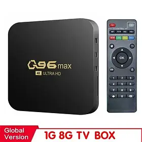 TV-приставка ТВ Q96 MAX HONGTOP Wi-Fi 4K Android 10,0, NETFLIX, Google TV (смарт ТВ, SmartTV)