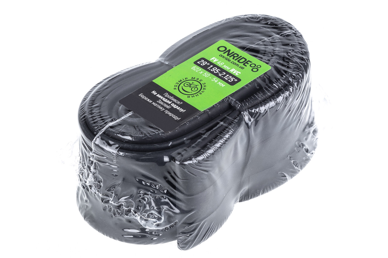Камера на велосипед велокамера ONRIDE Classic 29"x1.9-2.35" (622x50-60) FV 48 RVC - розбірний ніпель (polybag), фото 1