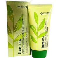 Зволожуючий сонцезахисний крем FarmStay Green Tea Seed Moisture Sun Cream SPF 50/PA+++ 70 мл