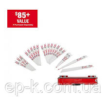 Milwaukee SAWZALL набір сабельних полотен бі-металевих піл (19-шт) 49-22-1110 США, фото 4