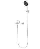 Змішувач для ванни в комплекті FADO Garda матовий білий