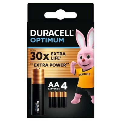 Батарейки Duracell Optium AA, LR6 (ціна за 4 шт)