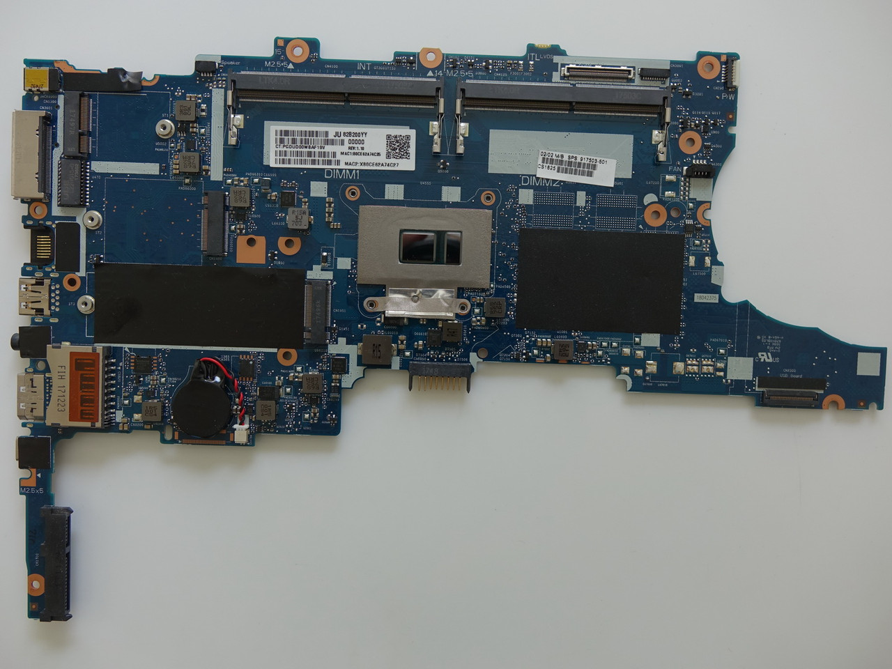 Материнська плата HP EliteBook 840 G3 850 G3, 6050A2854301-MB-A01, 917503-601, i5-7300U, Intel HD620, 2xDDR4