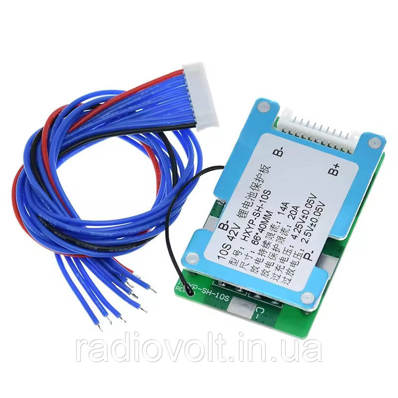 BMS 10S 15A 42В Контролер заряду-розряду Li-ion батарей з балансуванням