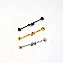 Індастріал мед. сталь "квіточок" ЦIНА ЗА ШТУКУ