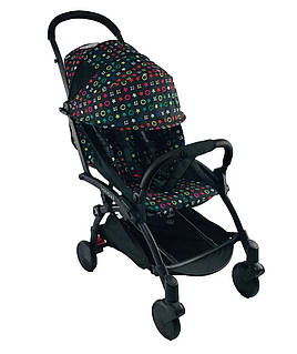 Текстиль змінний Чорний з малюнком серії yoya 175 А+ з подовжувачем на капюшоні KT5000705