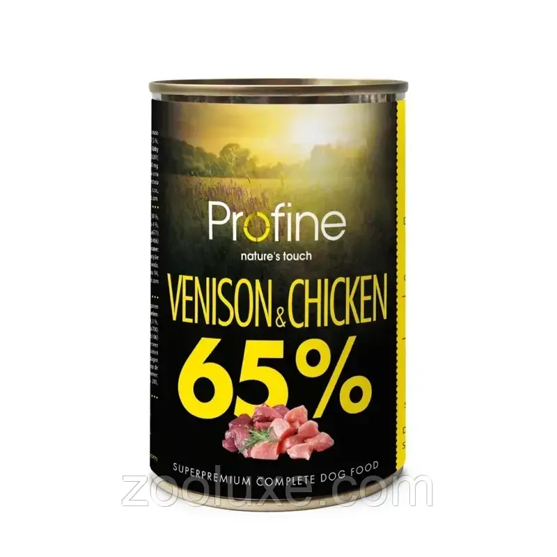 Profine Venison & Chicken 400 г Вологий корм для собак з олениною та куркою профійн, фото 1