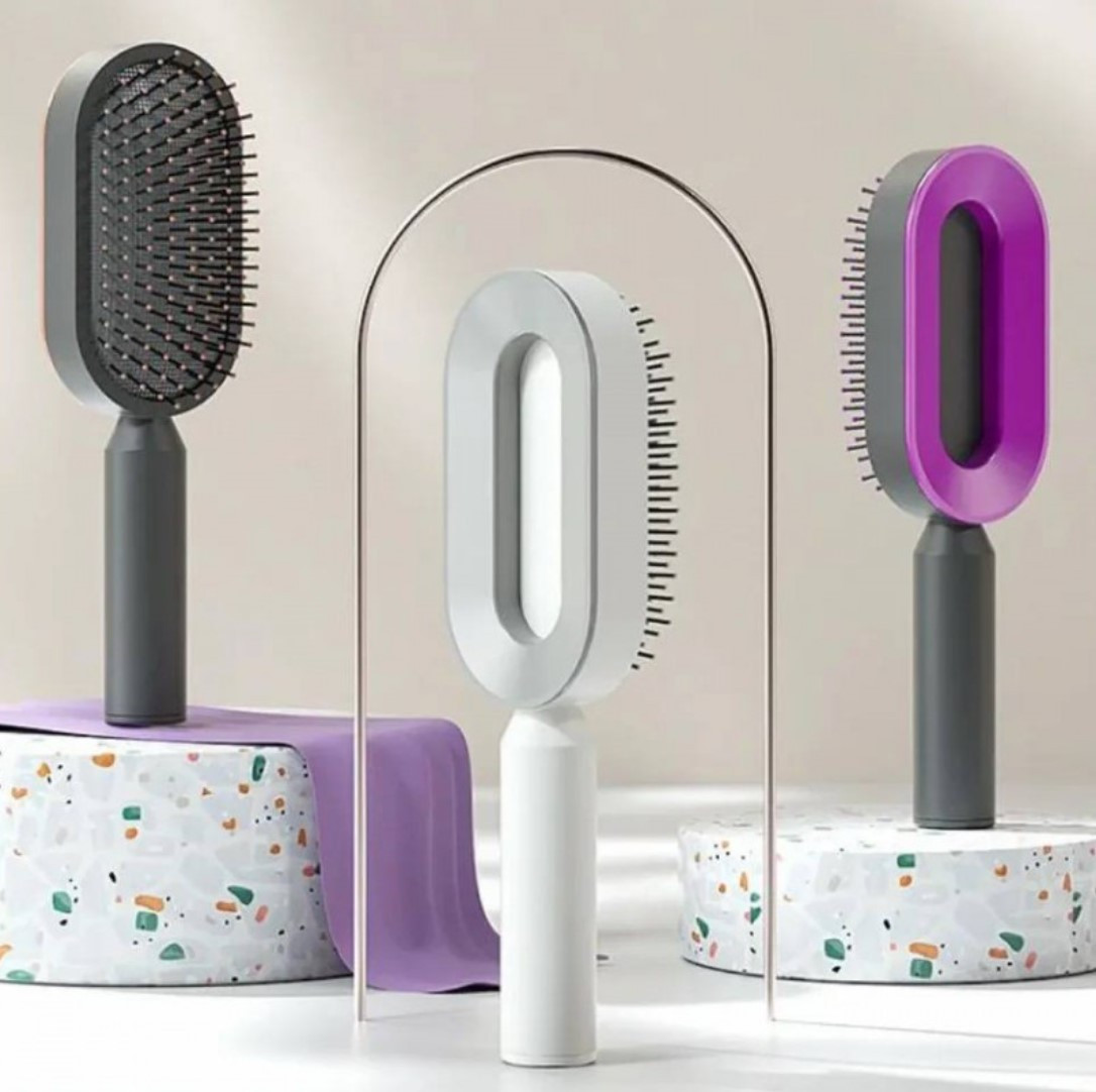 Масажний 3D гребінець для волосся Central Hollow Cushion Comb YU227