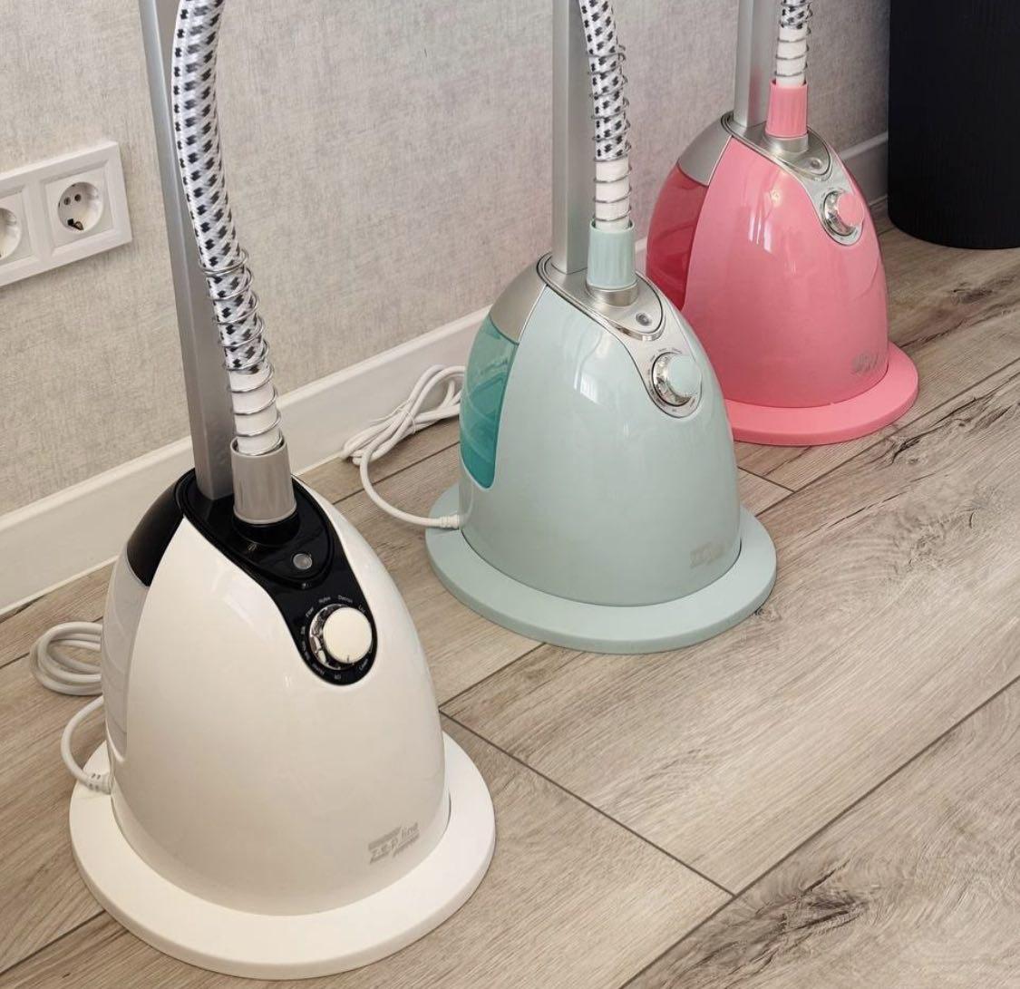 Відпарювач для одягу вертикальний з вішалкою ZP-130 3000 Вт парова праска універсальна ручна Блакитний, фото 1