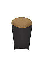 Упаковка для картоплі фрі 165×105×50, Велика ЧОРНА