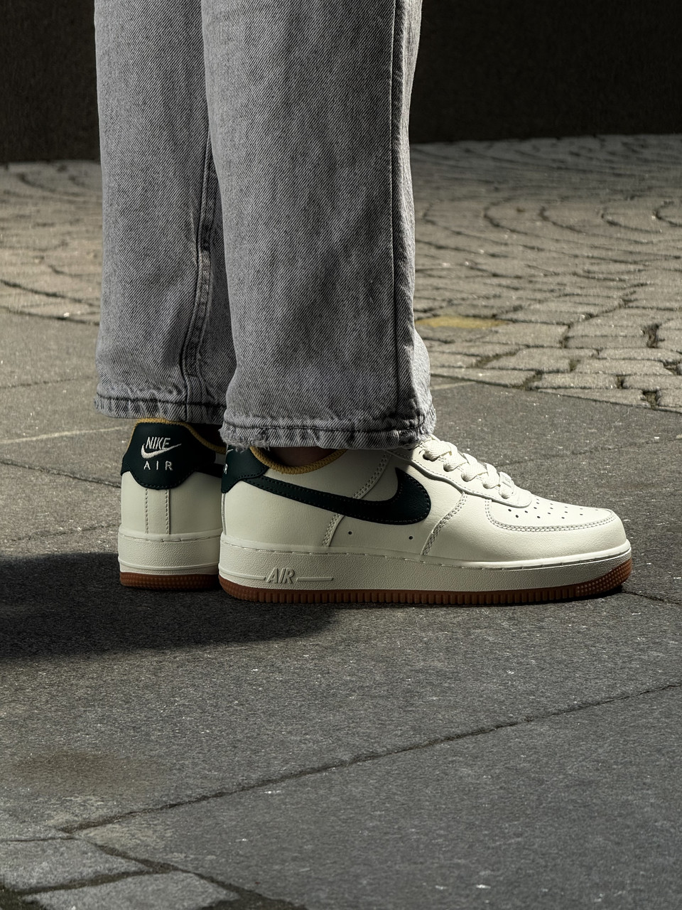 Кросівки жіночі Nike Air Force 1 Low "Cream White Beige Green Gum" / CJ6065-600, фото 1