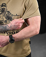 Тактична футболка потоввідна Oblivion Soldier койот Армейська футболка coolmax койот всу