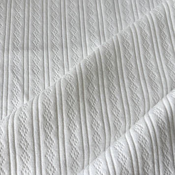 Інтерлок жакардовий колір світло молочний