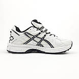 Жіночі кросівки Asics Gel Kahana 8 весна-осінь повсякденні (білі з чорним). Живе фото, фото 6