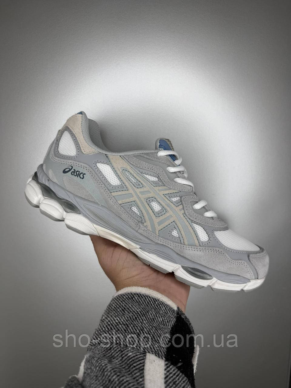 Кроссовки Asics  Gel NYC  grey white grey, фото 1