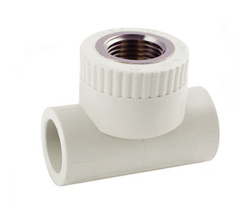 Трійник 32х3/4"х32 РВ поліпропіленовий (білий) Туреччина, фото 1