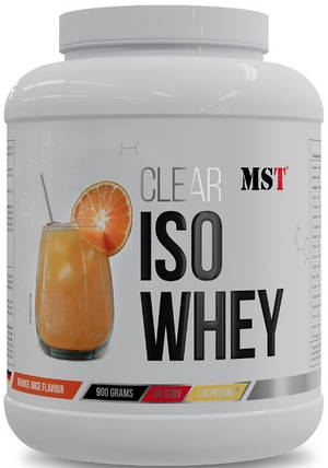 Сивортковий ізолят (прозорий протеїн) MST Clear Iso Whey 900 g Апельсин, фото 1