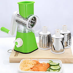 Овочерізка мультислайсер для овочів і фруктів Kitchen Master, Зелений / Овочерізка подрібнювач / Ручна