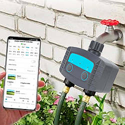 Розумний таймер поливу з Bluetooth управлінням FJKB007C / Автополив для саду / Автоматичний датчик поливу