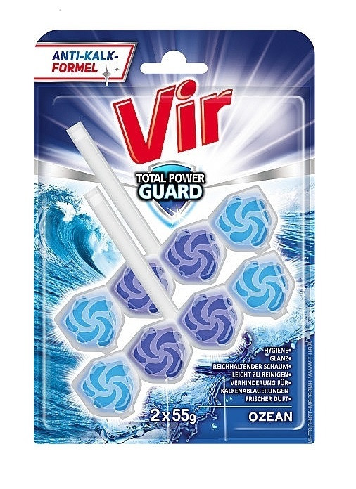 Туалетний блок VIR Total Power Guard Океан 2x55 г, фото 1