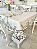 Скатертина жакардова Limaso  120х160 см., фото 5