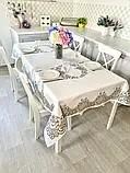Скатертина жакардова Limaso  120х160 см., фото 7