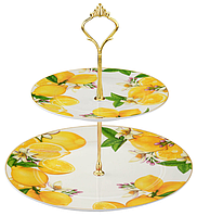 Блюдо Limited Edition Lemon 2-ярус. 19/26 см
