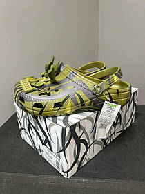 Модні сабо для хлопців CLOT x CROCS. Стильні крокси чоловічі Крокс.