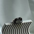 Срібний перстень з натуральним гранатом і текстурною поверхнею Strong, фото 2