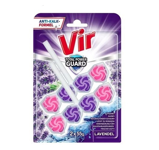Блок для унітазу VIR Total Power Guard Лаванда 2*55 г