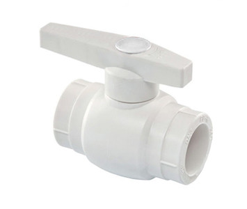 Кульовий кран 63 поліпропіленовий (білий) Туреччина, фото 1