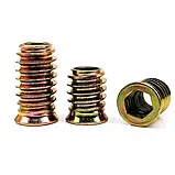 Муфта меблева врізна нарізна нарізна набір муфт 165 шт., M4 M5 M6 M8, Гайки муфти для дерева, меблів у кейсі, фото 3