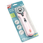 Дисковий ніж для тканини, паперу, картону, шкіри Рожевий 45мм INR012, фото 2