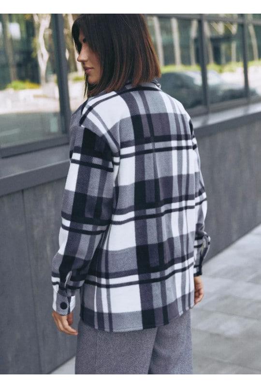 Тепла флісова сорочка Сіра, фото 1