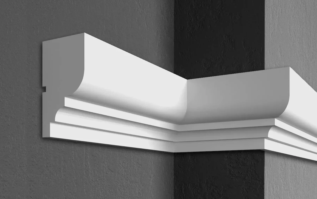 Карниз фасадний Prestige Decor KC104 (18х10)см, довжина 2м